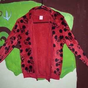 Mickey Mouse zip up jacket. 7-9 M for girls